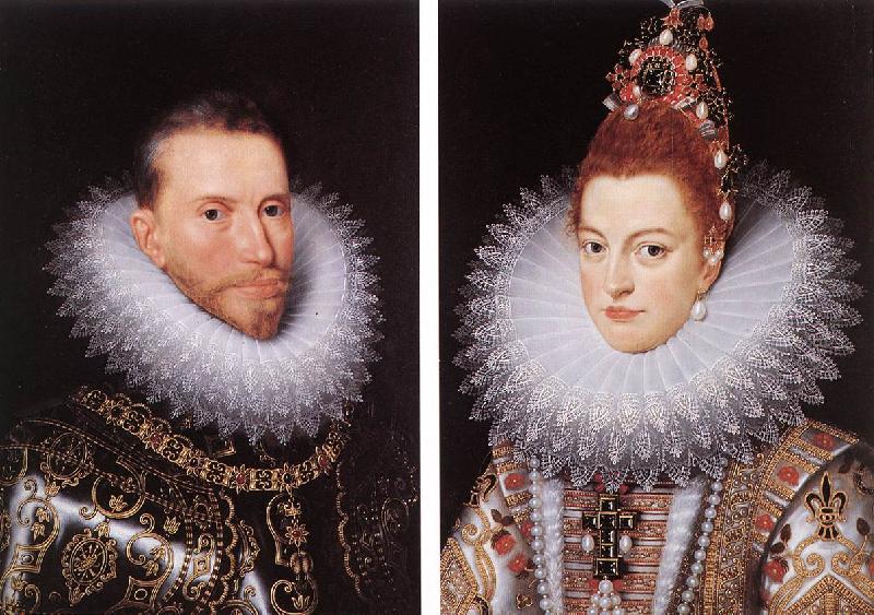POURBUS, Frans the Younger Archdukes Albert and Isabella khnk oil painting image